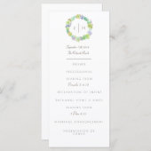 Succulente gelukzaligheid Waterverf | INITIAAL | P Programmakaart (Voorkant / Achterkant)