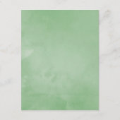 Succulente Geometric Wedding Guest Details Informatiekaartje (Achterkant)