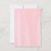 Succulente Greenery en roze Flowers Wedding RSVP Kaartje (Achterkant)