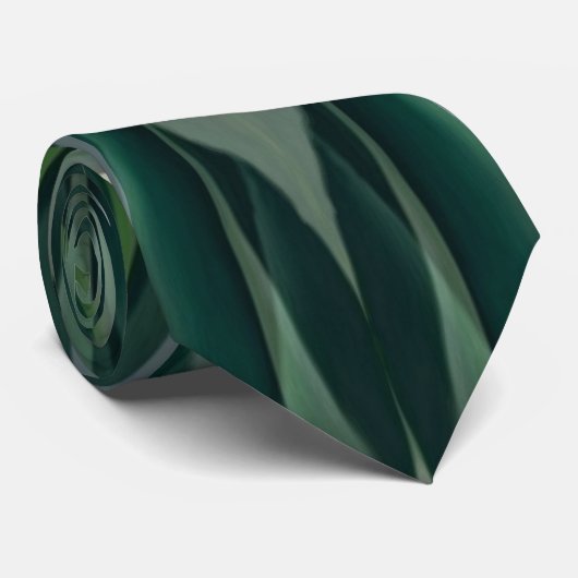 Succulente groene en bosFlora Kaleidoscoop Stropdas (Opgerold)