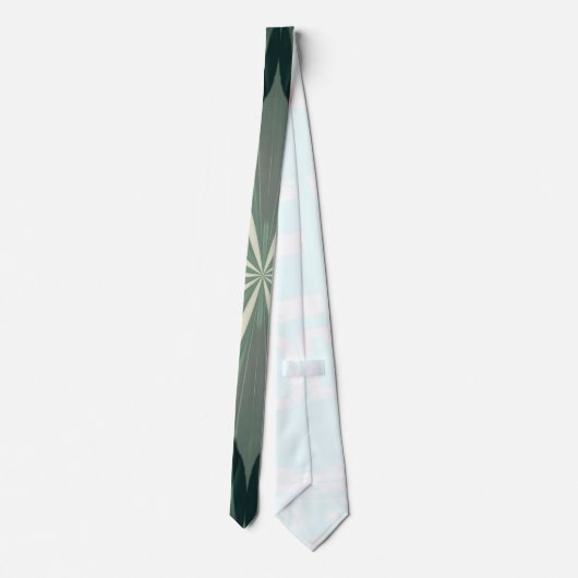 Succulente groene en bosFlora Kaleidoscoop Stropdas (Achterkant)