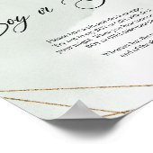 Succulente groene eucalyptus Zeg geen jongen of me Poster (Hoek)