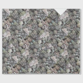 Succulente Groot en Gedempte Sempervivums - Cadeaupapier (Vlak)