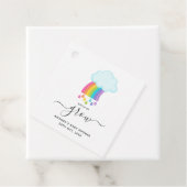 Succulente hemel: kijk hoe ik Baby shower groei Bedankjes Labels (In situ)