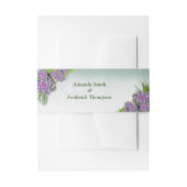 Succulente Hues van Zee Groen, Violet Envelope Ban Uitnodigingen Wikkel (Voorkant Voorbeeld)