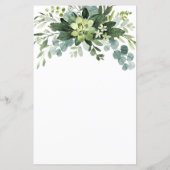 Succulente Kaarten van het Grieks bruiloft Eucalyp (Achterkant)