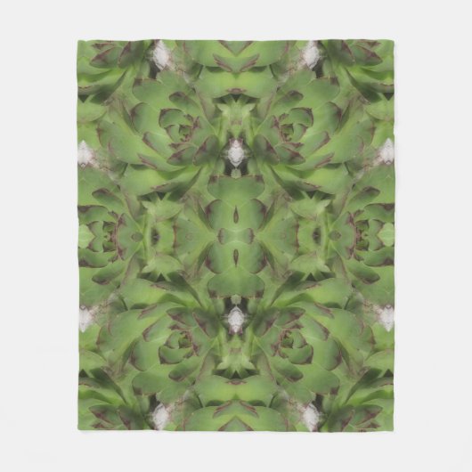 Succulente kippen en Abstracte kippen Fleece Deken (Voorkant)