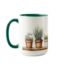 Succulente koffie-Mok