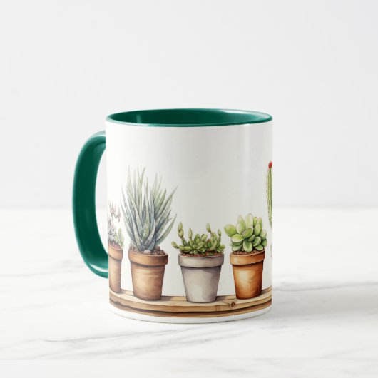 Succulente koffie-Mok Mok (Voorkant links)