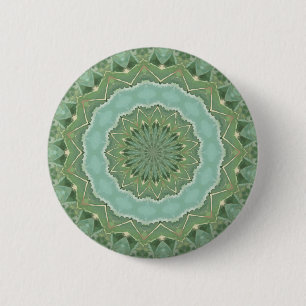 Succulente Mandala Ronde Button 5,7 Cm