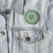 Succulente Mandala Ronde Button 5,7 Cm (In situ)