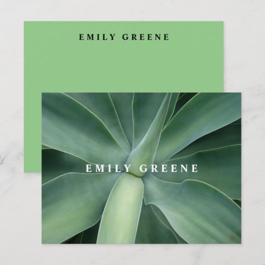 succulente notitiekaarten (Voorkant / Achterkant)