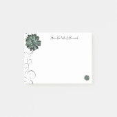 Succulente persoonlijke notities post-it® notes (Voorkant)