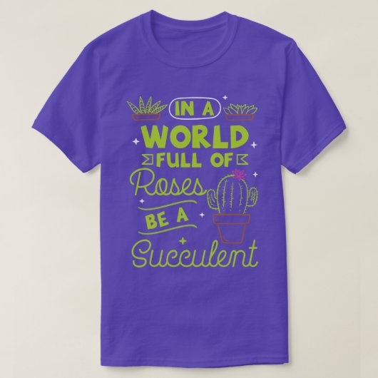 Succulente Planten 1 T-shirt (Design voorkant)