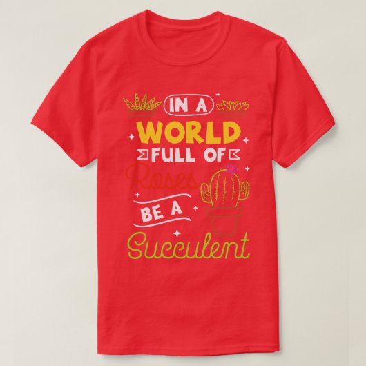 Succulente Planten 2 T-shirt (Design voorkant)