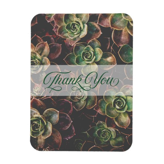  Succulente Planten Hartelijk dank Magneet (Verticaal)