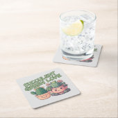 Succulente planten kartonnen onderzetters (Insitu)