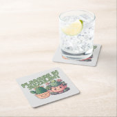 Succulente planten kartonnen onderzetters (Insitu)