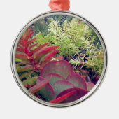 Succulente Planten Metalen Ornament (Voorkant)