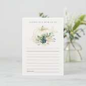 Succulente Pompoen Advies Aanstaande Moeder Baby S Informatiekaartje (Staand voorkant)