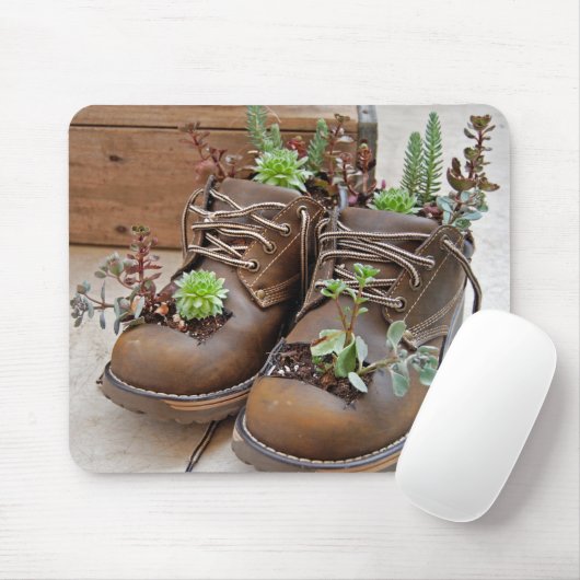 Succulente schoenen muismat (Met muis)