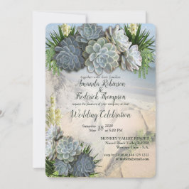 Succulente tinten van Bleke blues en huwelijksuitn Kaart