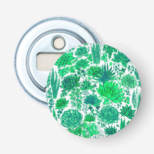 Succulente tuin button flesopener