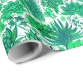 Succulente tuin cadeaupapier (Rol Hoek)