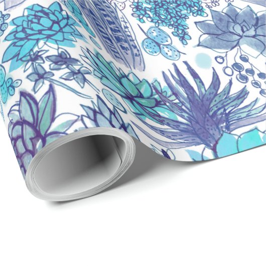 Succulente tuin cadeaupapier (Rol Hoek)