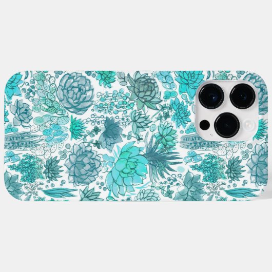 Succulente tuin Case-Mate iPhone case (Achterkant (horizontaal))