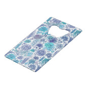 Succulente tuin creditkaart flessenopener (Achterkant Gekanteld)