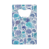 Succulente tuin creditkaart flessenopener (Achterkant)