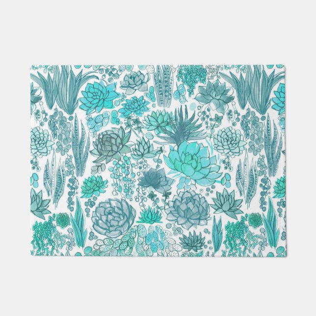 Succulente tuin deurmat (Voorkant)