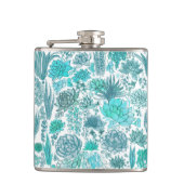 Succulente tuin heupfles (Voorkant)