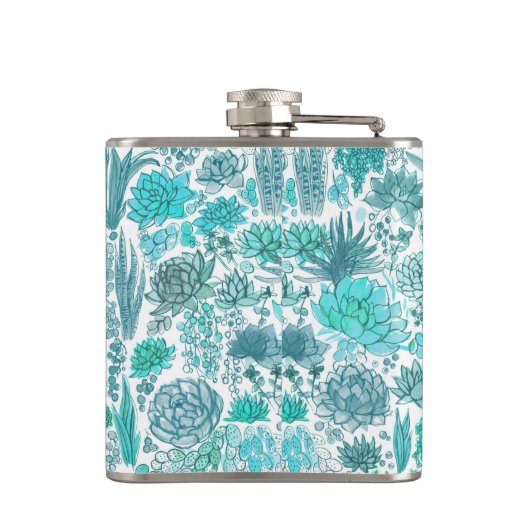 Succulente tuin heupfles (Achterkant)