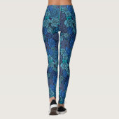 Succulente tuin in blauw leggings (Achterkant)