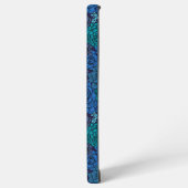 Succulente tuin in blauw samsung galaxy hoesje (Linkerkant)