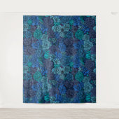 Succulente tuin in blauw wandkleed (Voorkant)