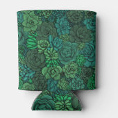 Succulente tuin in groen blikjeskoeler (Achterkant)