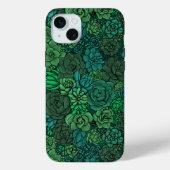 Succulente tuin in groen Case-Mate iPhone case (Achterkant)