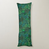 Succulente tuin in groen lichaamskussen (Achterkant (Verticaal))