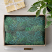 Succulente tuin in groen tissuepapier (Geschenk)