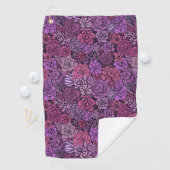 Succulente tuin in roze en violet golfhanddoek (Insitu)