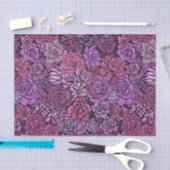 Succulente tuin in roze en violet tissuepapier (Craft)