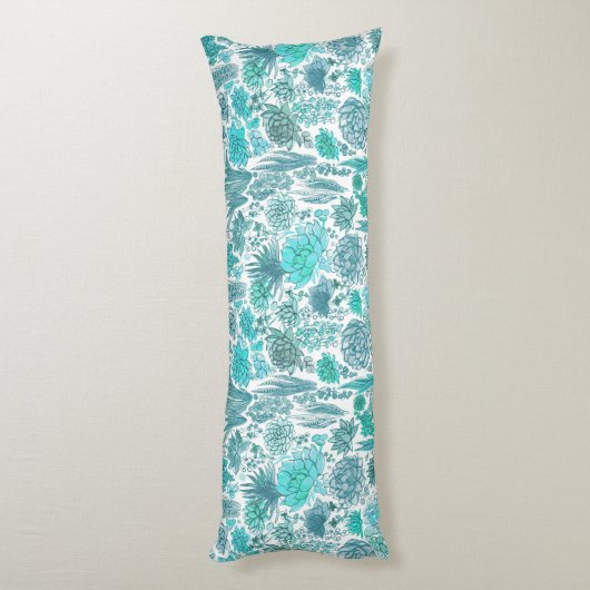 Succulente tuin lichaamskussen (Achterkant (Verticaal))