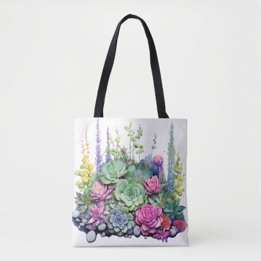 Succulente tuin oase tote bag (Voorkant)