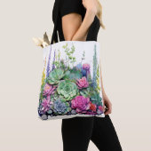 Succulente tuin oase tote bag (Dichtbij)