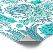 Succulente tuin poster (Hoek)