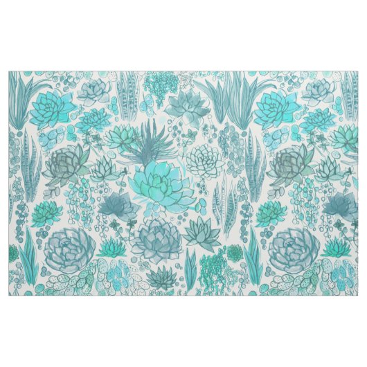 Succulente tuin stof (Fat Quarter)