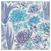 Succulente tuin stof (Close Up)